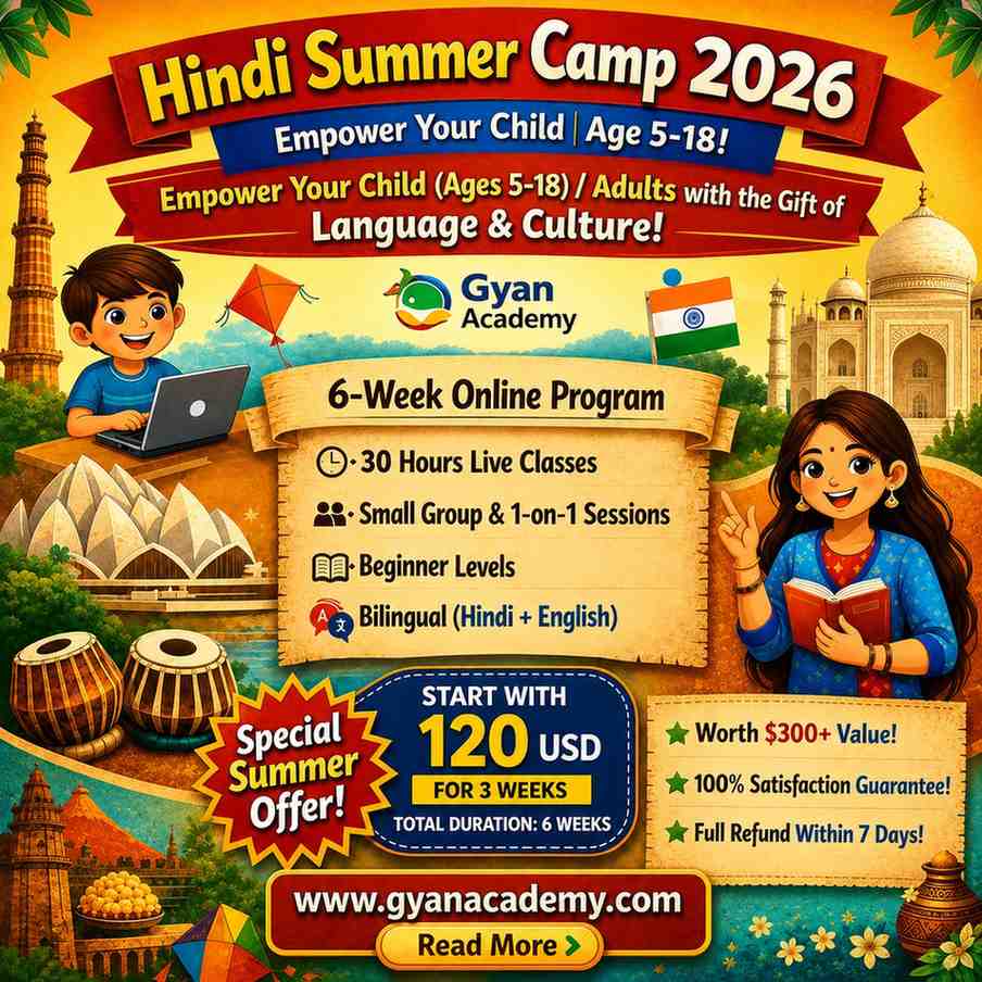 🌞 Hindi Summer Camp 2026 – Learn • Play • Speak Hindi (30 Lectures)